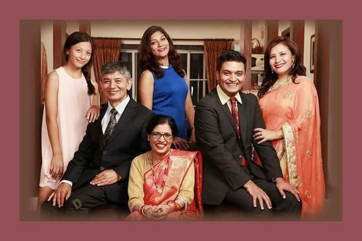 family madan krishna shrestha